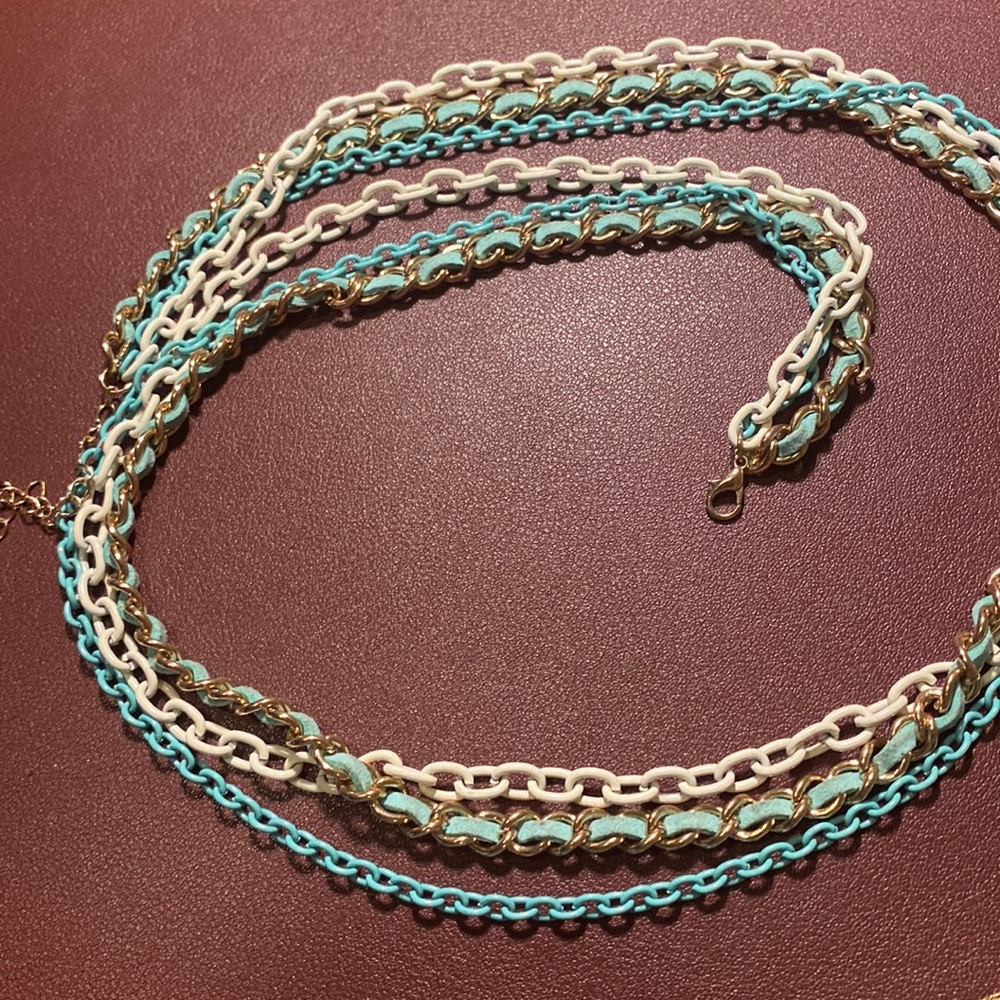 Tri colored necklace